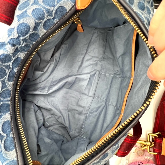 Coach Limited Edition Denim Signature Duffle Bag Archive Collection EUC with COA - Picture 11 of 16